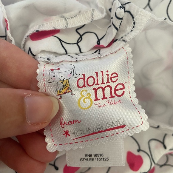 Dollie & Me Girls Floral Print Dress with Pink Highlights - Picture 4 of 4